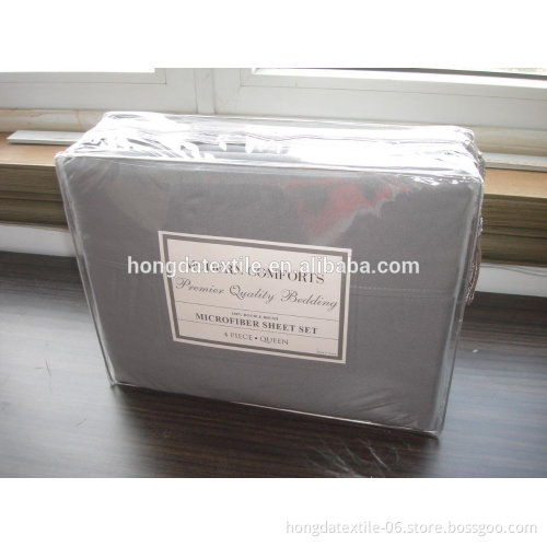 100% Microfiber Bed sheets, 1800TC Egyptian Cotton Feel Bedding Set